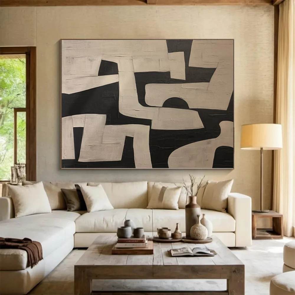 Your Original Hotel Trees Hand-painted Abstract Artwork BU0ZK